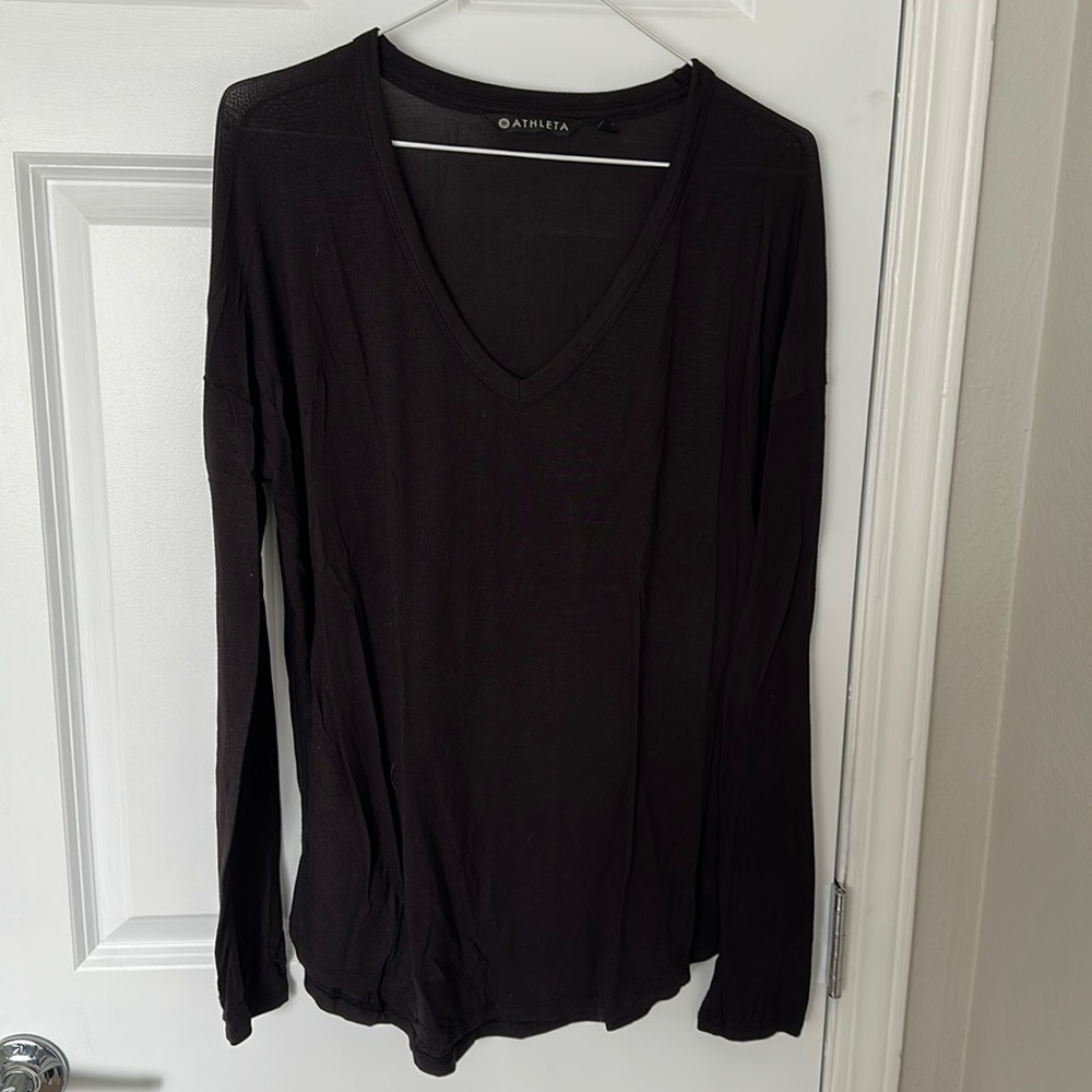 Black long sleeve t-shirt from Athleta
